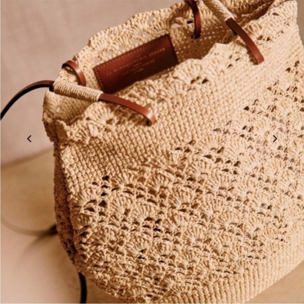 Sezane Ralph Raffia Bag - Picture 4 of 5